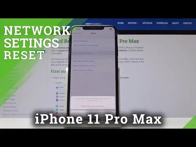 'Video thumbnail for How to Reset Network Settings on iPhone 11 Pro Max - Default Network Settings'
