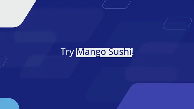 Video thumbnail for Delicious Mango Sushi Delight