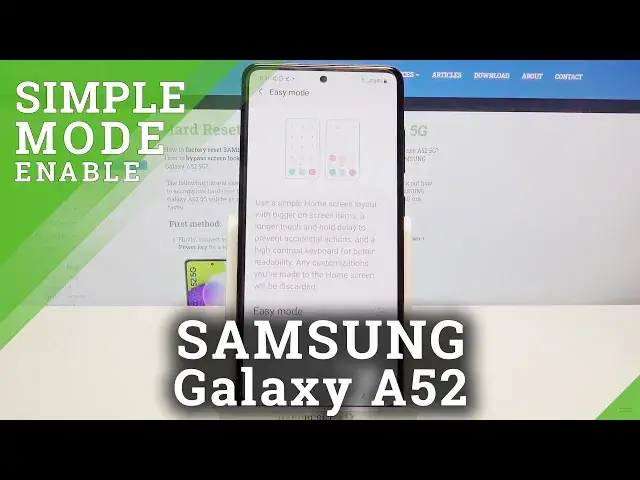 'Video thumbnail for How to Run SAMSUNG Galaxy A52 in Easy Mode - Turn on Simple Mode'
