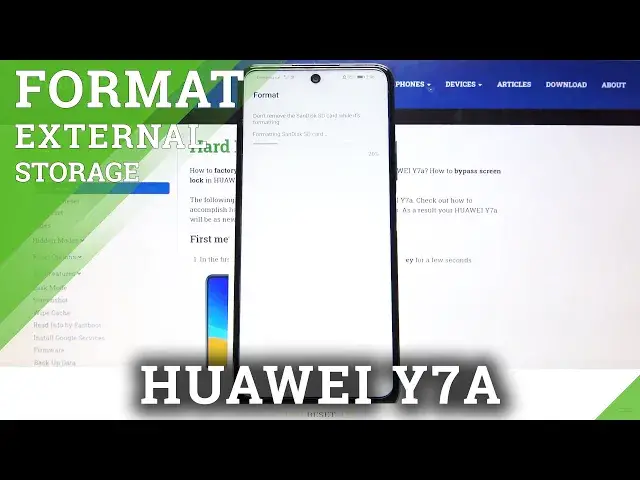 'Video thumbnail for How to Format SD Card on HUAWEI Y7a – Default Formatting'
