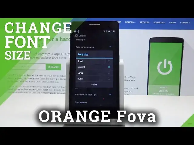 Video thumbnail for How to Change Font Size in ORANGE Fova - Update Display Style