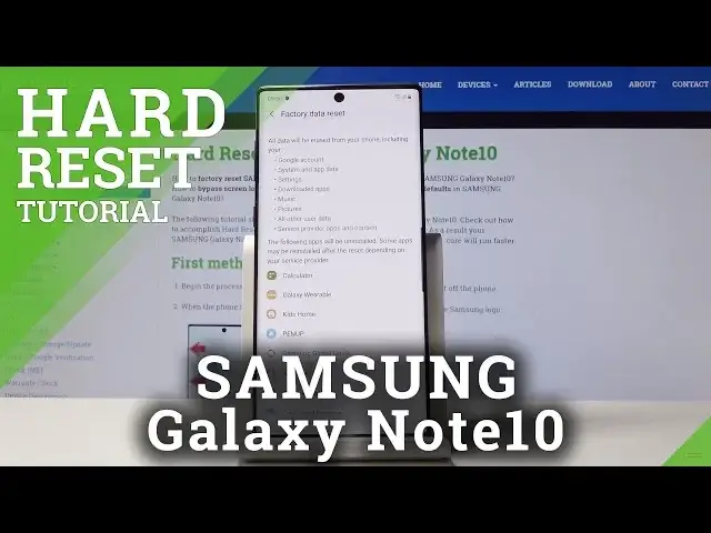 Video thumbnail for Factory Reset SAMSUNG Galaxy Note 10 - Restore Defaults / Erase Data