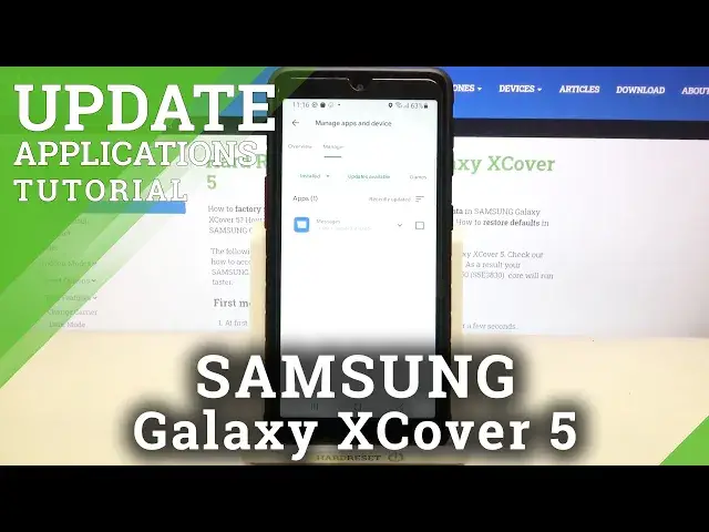 'Video thumbnail for How to Update Apps in SAMSUNG Galaxy XCover 5 – Allow Auto Update Apps'