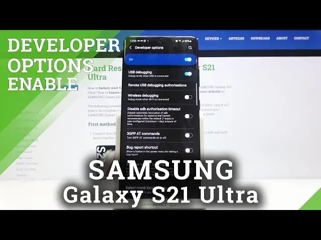 'Video thumbnail for How to Enable Wireless Debugging SAMSUNG Galaxy S21 Ultra – Developer Settings'