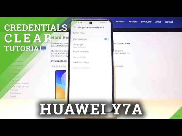 Video thumbnail for How to Clear Credentials on HUAWEI Y7A - Remove All Licenses
