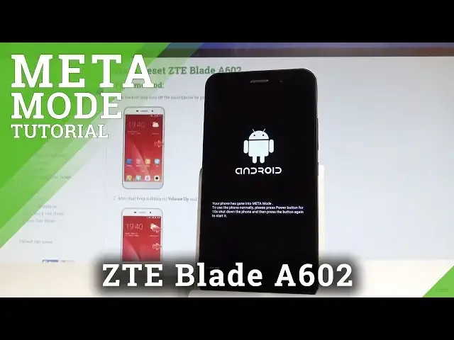 'Video thumbnail for How to Enter Meta Mode in ZTE Blade A602 - Flash Mode |HardReset.Info'
