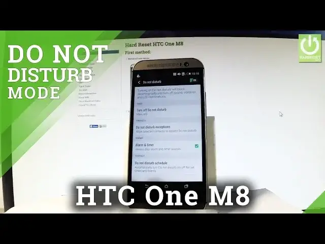 'Video thumbnail for HTC One M8 DO NOT DISTRUB / SILENT Mode'