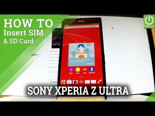 'Video thumbnail for SONY Xperia Z Ultra INSERT SIM CARD / INSTALL MICRO SD'