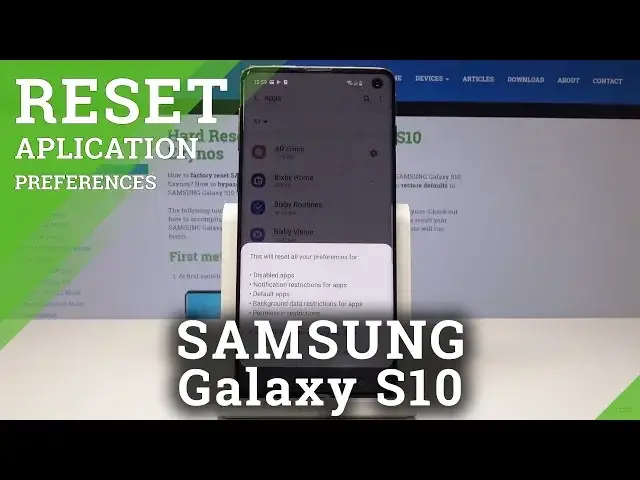 'Video thumbnail for How to Reset App Preferences on SAMSUNG Galaxy S10 - Restore App Settings'