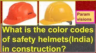 Video thumbnail for What are the color codes for safety helmets used in construction projects?