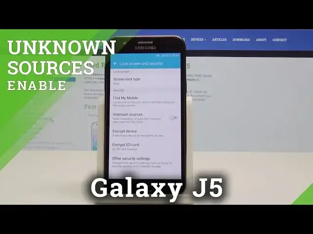 'Video thumbnail for How to Install Unknown Sources Applications on Samsung Galaxy J5 - Allow Unknown Sources'