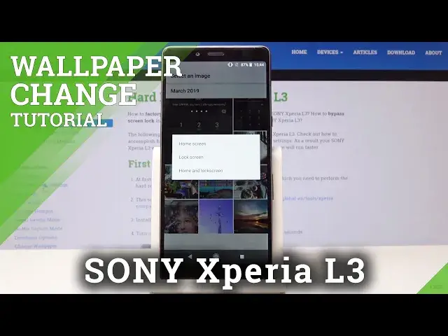 Video thumbnail for How to Change Wallpaper in SONY Xperia L3 - Update Home Screen
