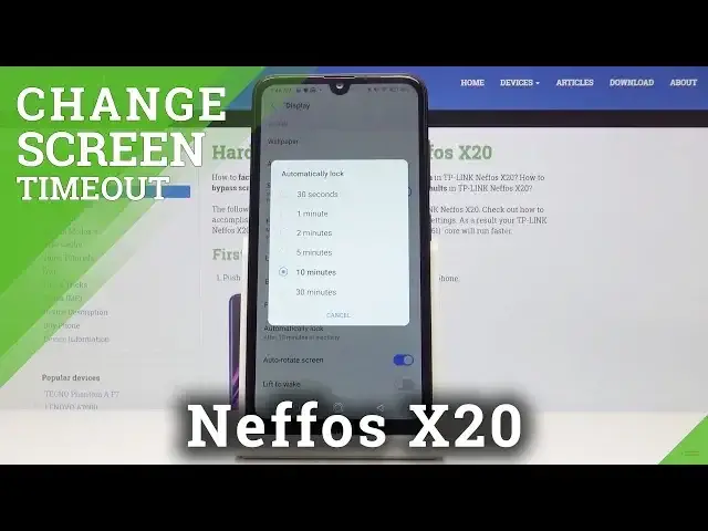 'Video thumbnail for How to Change Sleep Time in Neffos X20 - Set Up Screen Timeout'