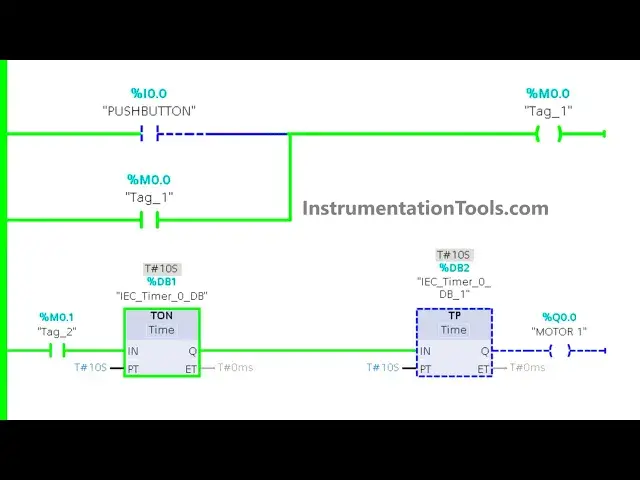 Video thumbnail for Siemens PLC Example: Pushbutton and Motor Control Logic for Beginners