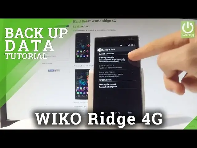 'Video thumbnail for How to Back Up Data in WIKO Ridge 4G - Configure Google Backup'
