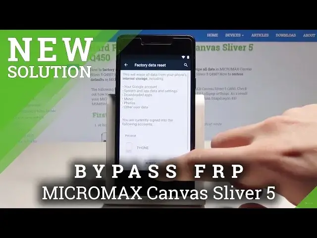 Video thumbnail for How to Bypass Google Verification in MICROMAX Canvas Sliver 5 - Forgotten Google Account