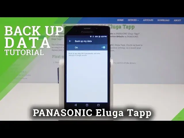 Video thumbnail for How to Back Up Data in PANASONIC Eluga Tapp - Add Google Backup Account
