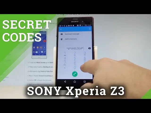 Video thumbnail for Secret Codes SONY Xperia Z3 - Tricks / Tips / Hidden Mode |HardReset.info