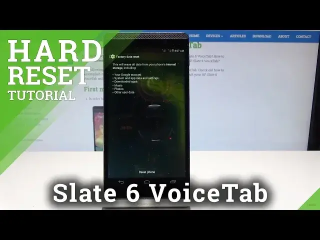 Video thumbnail for How to Factory Reset HP Slate 6 VoiceTab - Hard Reset Operation