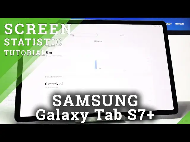 'Video thumbnail for How to Check Total Screen Time in SAMSUNG Galaxy Tab S7+ - Screen Statistics'