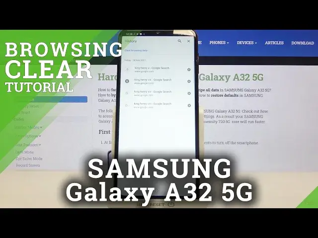 Video thumbnail for How to Clear Browsing Data in SAMSUNG Galaxy A32 5G – Find Browsing Options