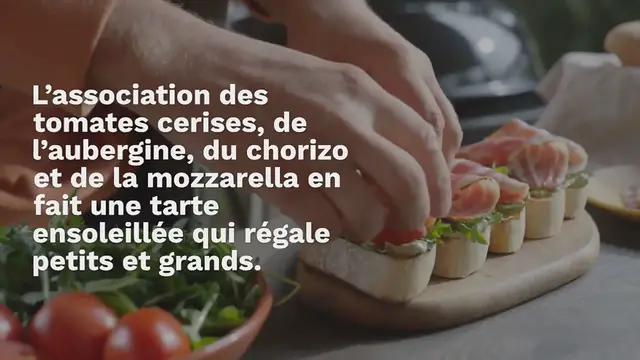 Video thumbnail for Tarte tatin tomates cerises chorizo