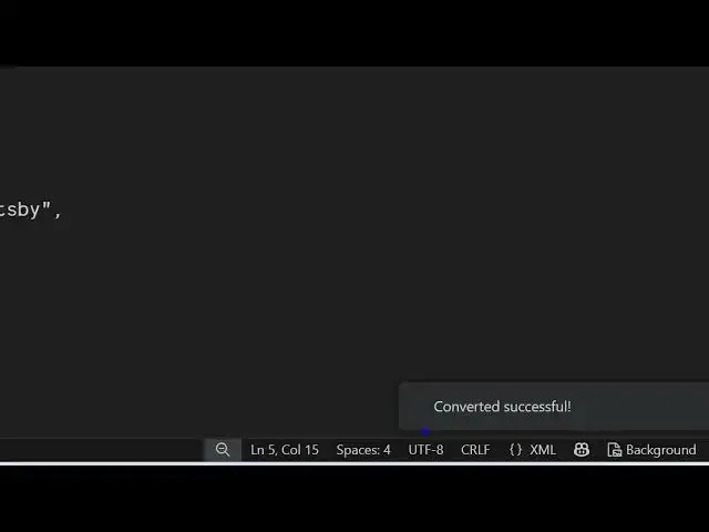Video thumbnail for How to Convert XML to JSON Automatically in VSCode IDE