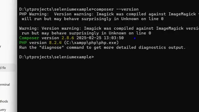 Video thumbnail for How to Check Composer Version & Location in Terminal