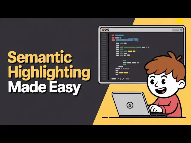 Video thumbnail for How to Disable & Enable Semantic Highlighting in VSCode IDE