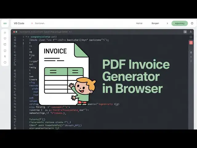 Video thumbnail for Build a PDF Invoice Generator in Browser Using jsPDF & Html2Canvas Using HTML & JavaScript