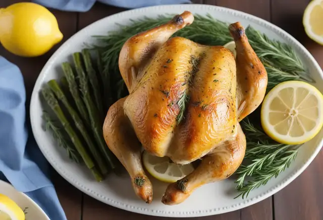 Video thumbnail for Lemon Herb Roasted Chicken