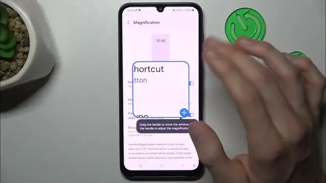 Video thumbnail for How to Add Or Remove Magnification on SAMSUNG Galaxy A15