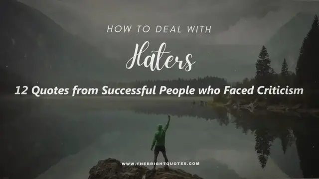 'Video thumbnail for 12 Quotes from Successful People who Faced Criticism'
