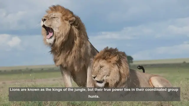 Video thumbnail for 10 Key Lion Behaviors During Group Hunts