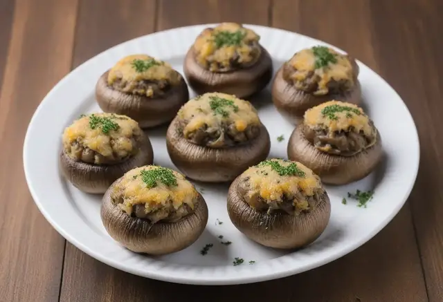 Video thumbnail for Stuffed Mushrooms Recipe