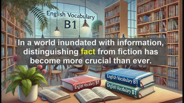 Video thumbnail for 2500 Must Know CEFR B1 Vocabulary - Understanding 'Fact': The Foundation of Knowledge and Critical Thinking