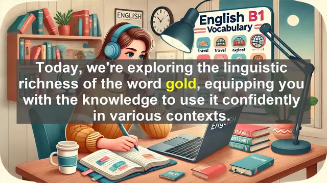 Video thumbnail for 2500 Must Know CEFR B1 Vocabulary - Understanding 'Gold': Mastering Its Use in English