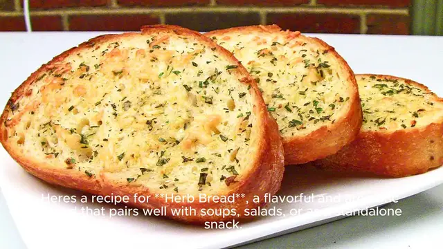 Video thumbnail for herb bread recipe