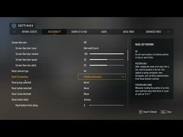 'Video thumbnail for How to Enable and Disable Screen Narrator in Forza Motorsport'