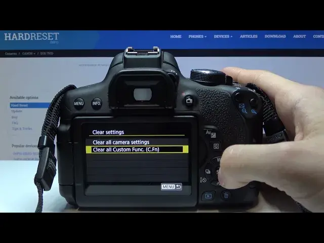 'Video thumbnail for How to Clear Custom Settings on Canon EOS 750D - Restore Default Settings on Canon Rebel T6i'