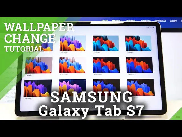 Video thumbnail for How to Change Wallpaper in SAMSUNG Galaxy Tab S7 – Desktop Update