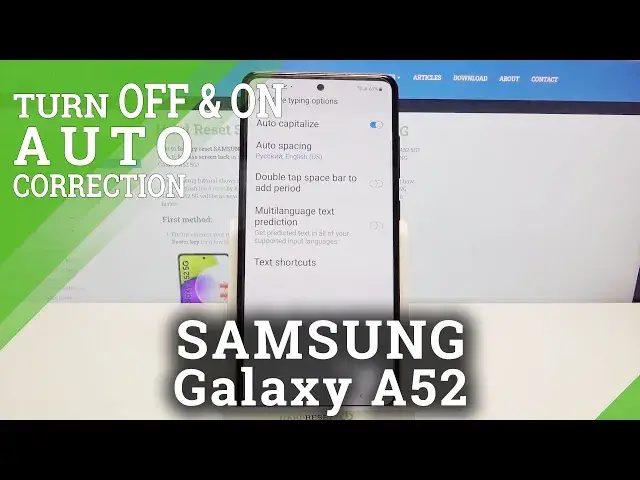 'Video thumbnail for How to Turn Off Auto Correction on SAMSUNG Galaxy A52 – Enable Auto Correction'