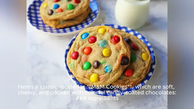 Video thumbnail for m&m cookie recipe