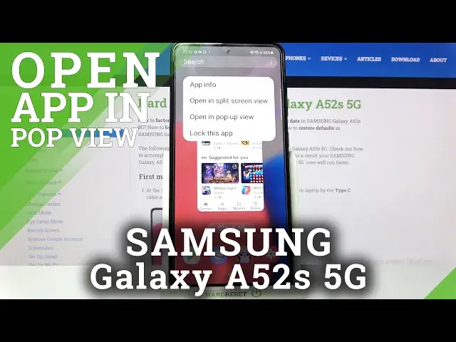 Video thumbnail for How to Open Apps in Pop Up View in SAMSUNG Galaxy A52s 5G – Floating Windows