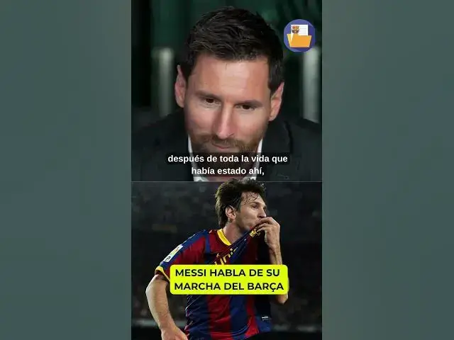 Video thumbnail for Leo Messi habla sobre su salida del Barça. Vía Diario Sport #fcbarcelona #messi