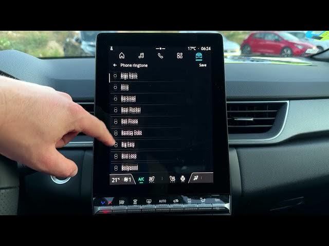 Video thumbnail for Renault Captur – How to Change Ringtone