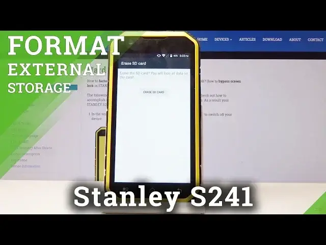 Video thumbnail for How to Format SD Card in STANLEY S241 - Repair External Storage