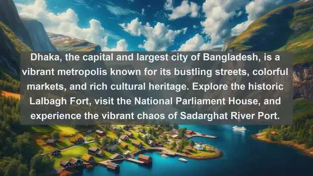 Video thumbnail for Exploring Urban Giants: Top 10 Biggest Cities in Bangladesh