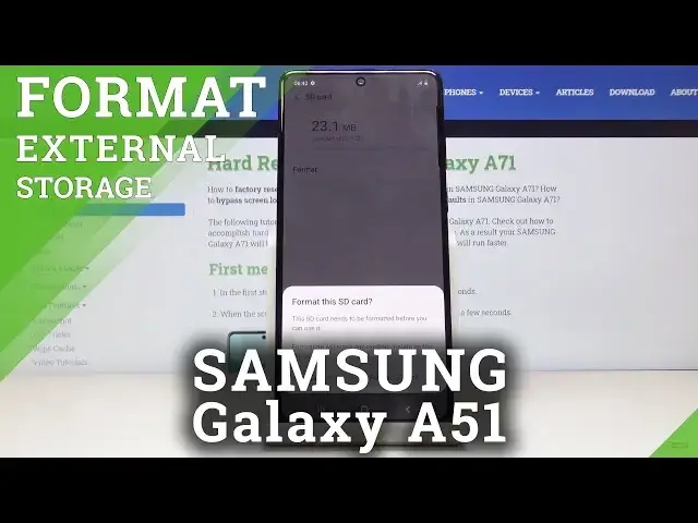 'Video thumbnail for How to Format SD in SAMSUNG Galaxy A71 – Restore Memory Card'