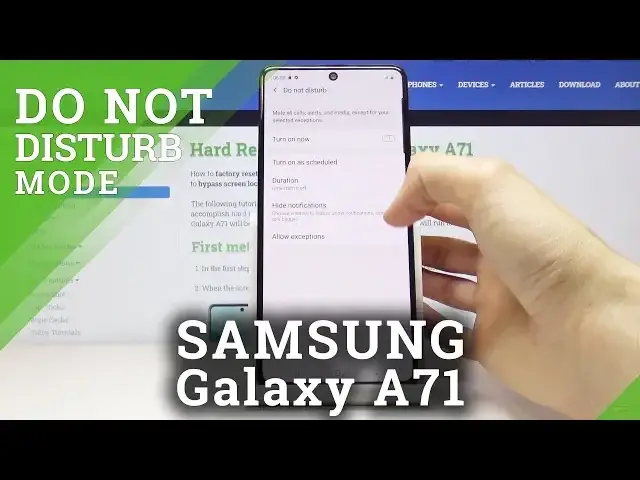 Video thumbnail for How to Switch on Do Not Disturb in SAMSUNG Galaxy A71 – DND Mode